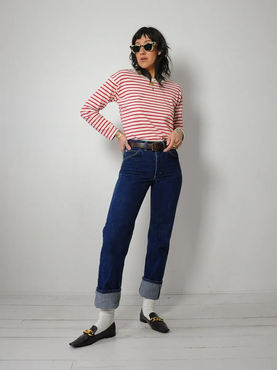 1980's Dark Wash Lee Jeans 26x32.5