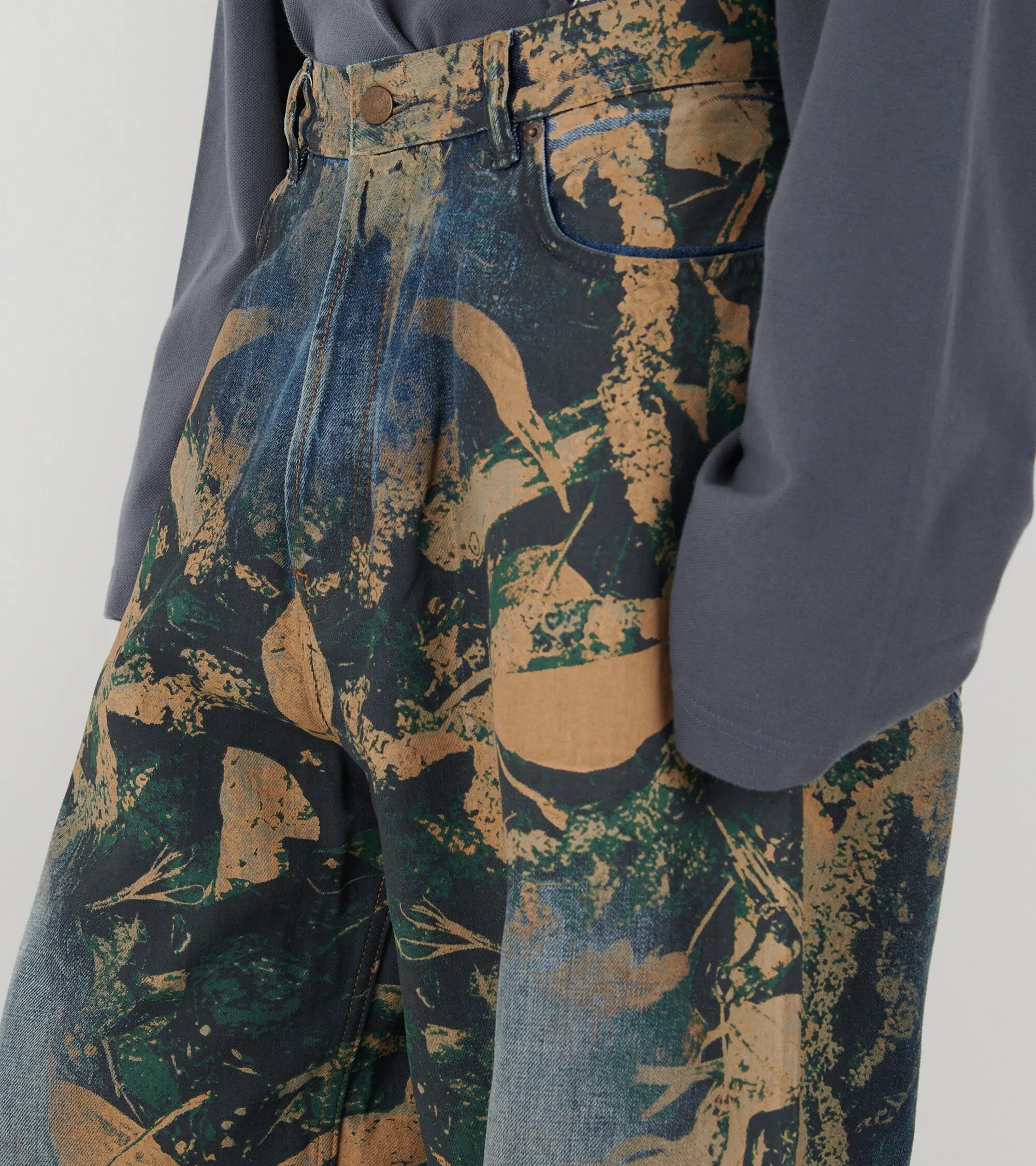 2023 Super Baggy Fit Jeans Denim Mossy Oak