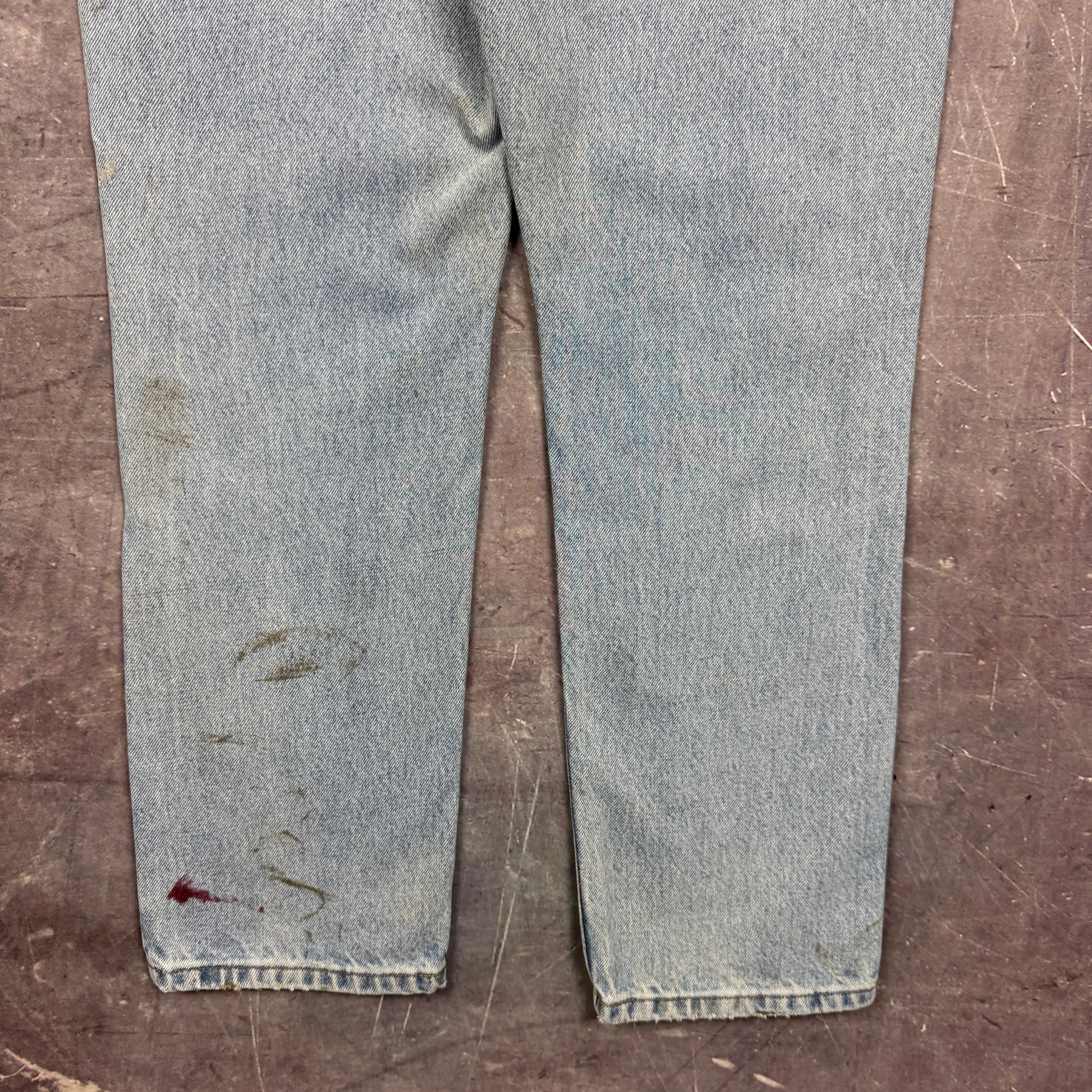 90s Light Wash Carhartt Painter Denim Jeans 32x29.5 2133