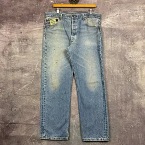 90s Light Wash Levi's 501 XX Denim Jeans 35x29 0775