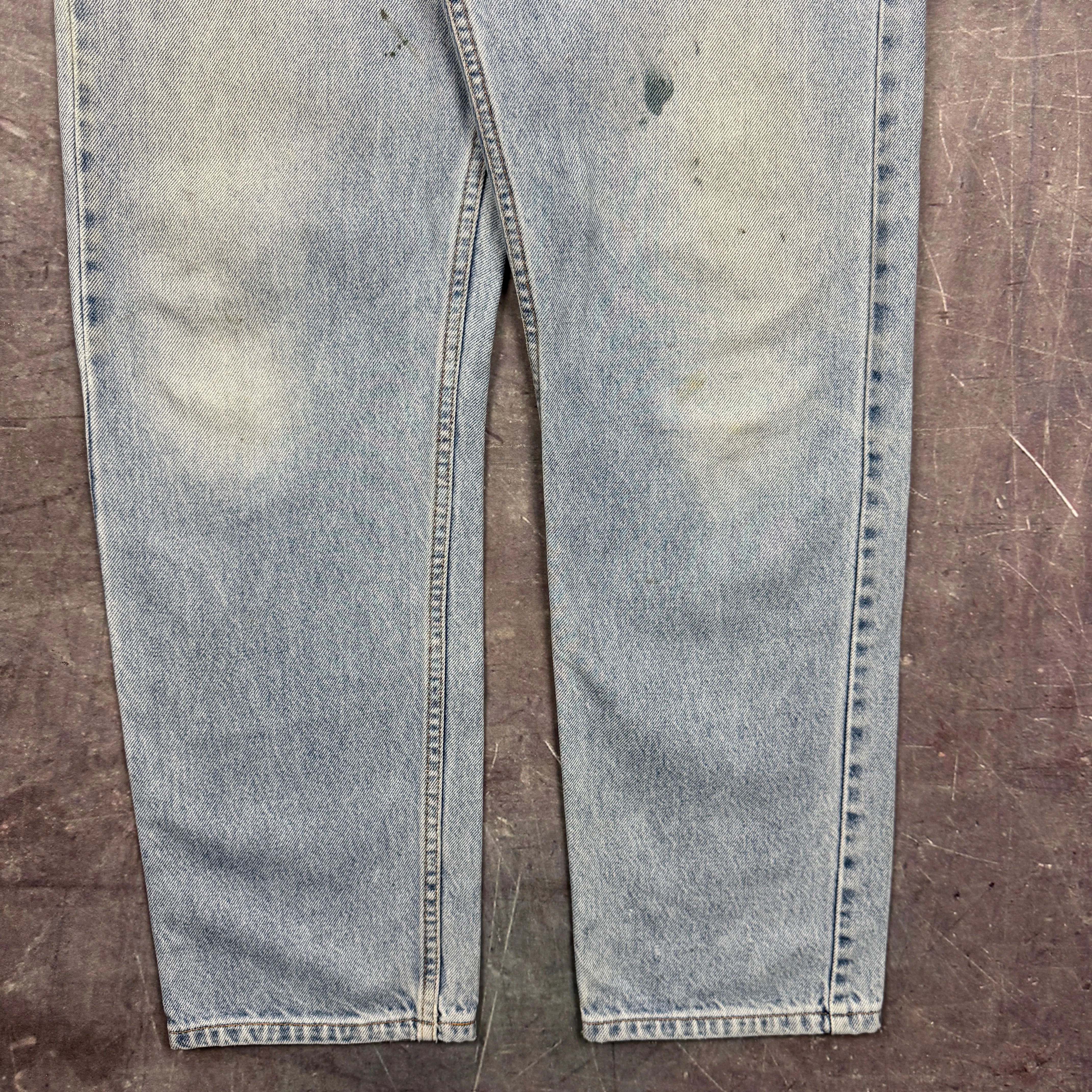 90s Light Wash Levi's 505 Orange Tab Denim Jeans 34x29 2253