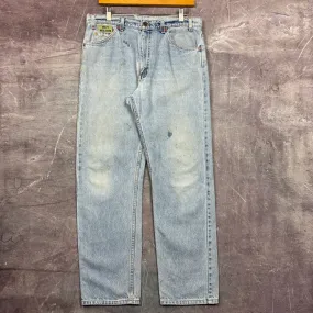 90s Light Wash Levi's 505 Orange Tab Denim Jeans 34x29 2253