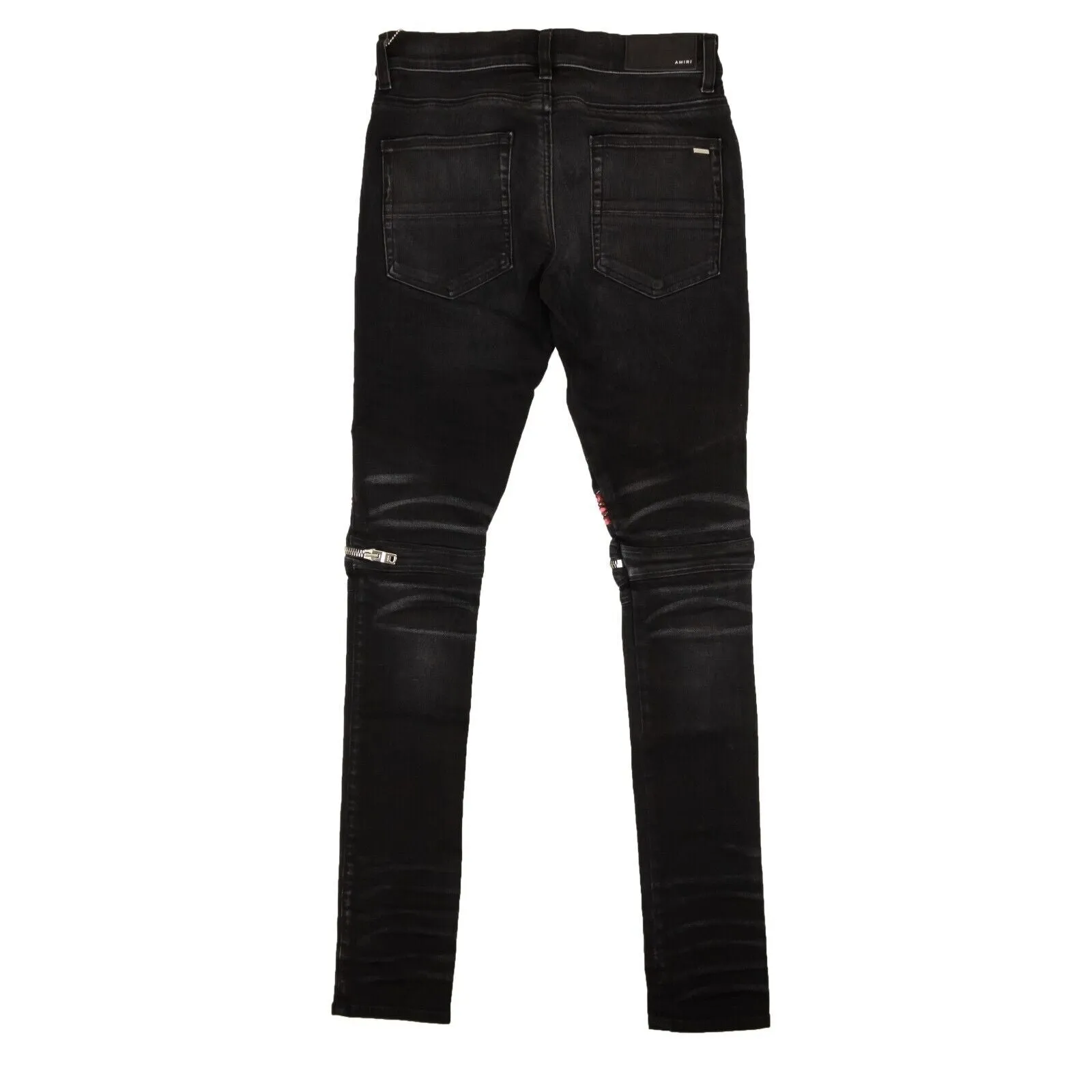 AMIRI MX2 VELVET PJ BUTTON FLY SKINNY JEANS