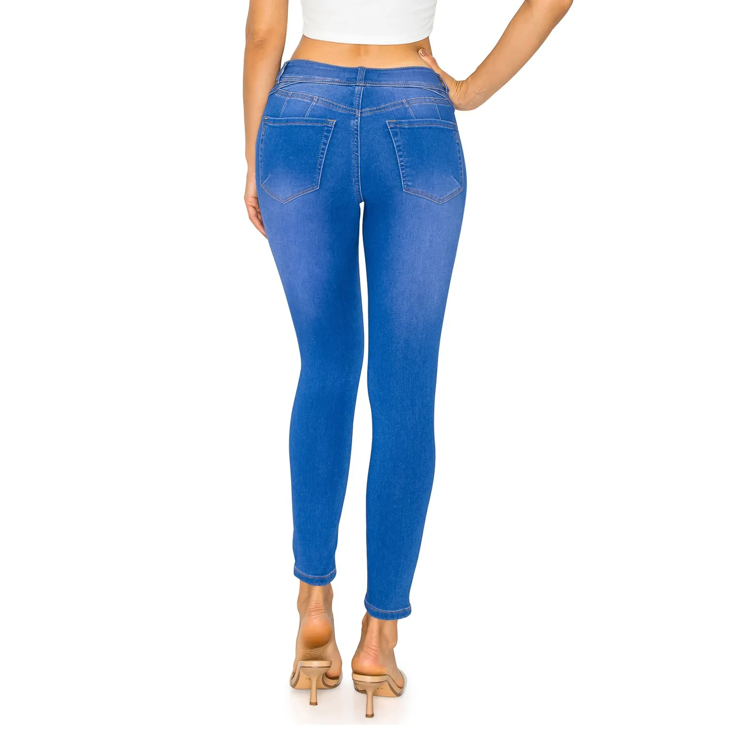 Denim Daydream Malibu High-Rise Ankle Skinny - Pale Blue