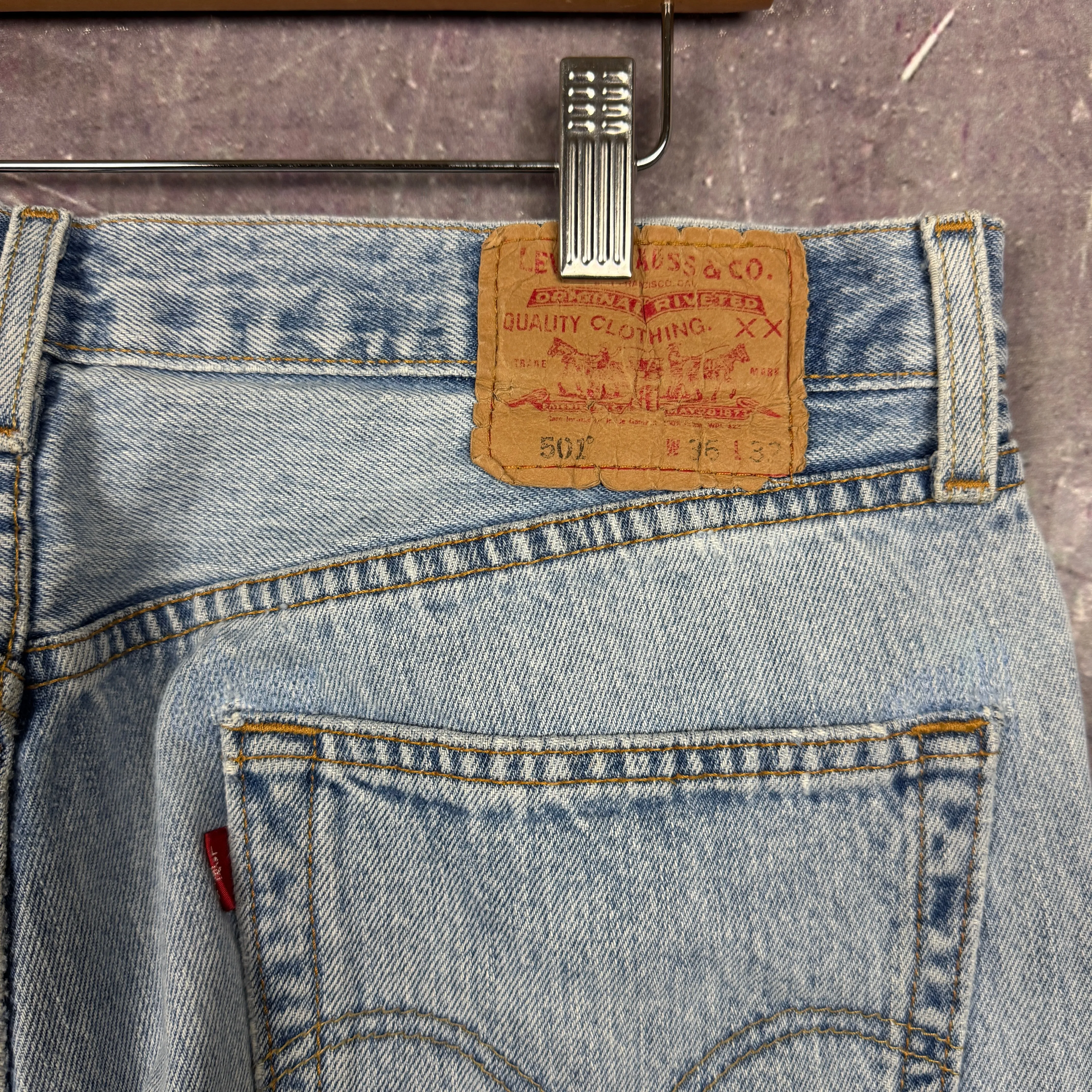 Early 00s Light Wash Levi's 501 Denim Jeans 34x31.5 0655