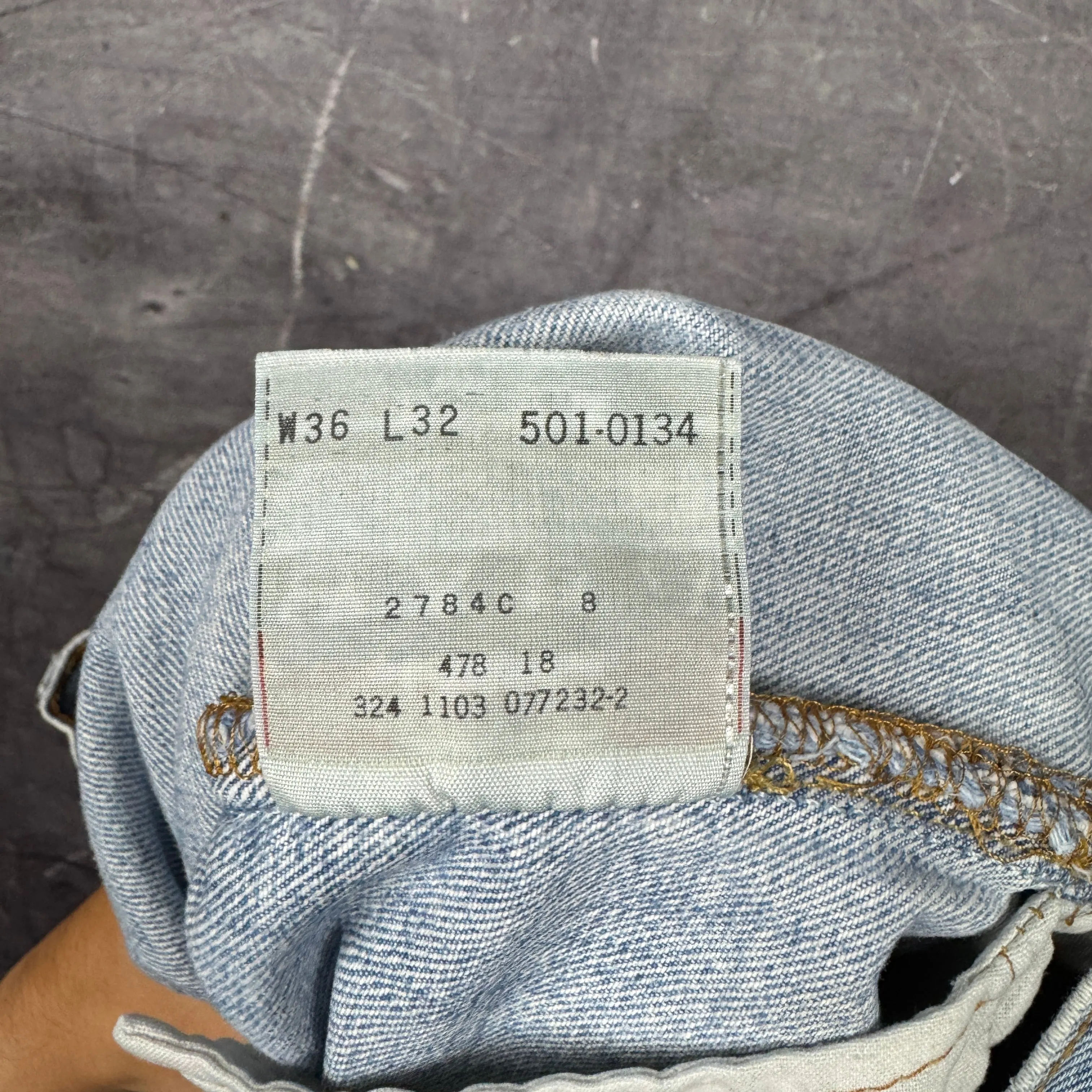 Early 00s Light Wash Levi's 501 Denim Jeans 34x31.5 0655