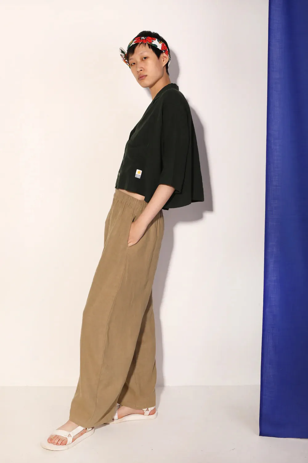 LF Markey | ARCHIVE linen trousers | stone