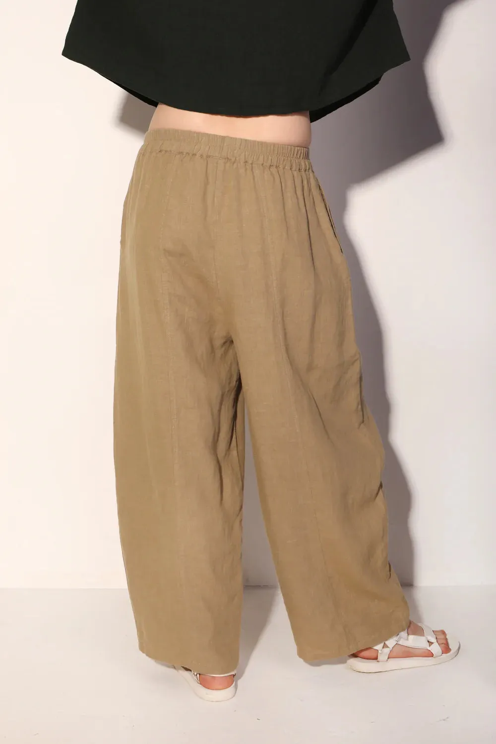 LF Markey | ARCHIVE linen trousers | stone