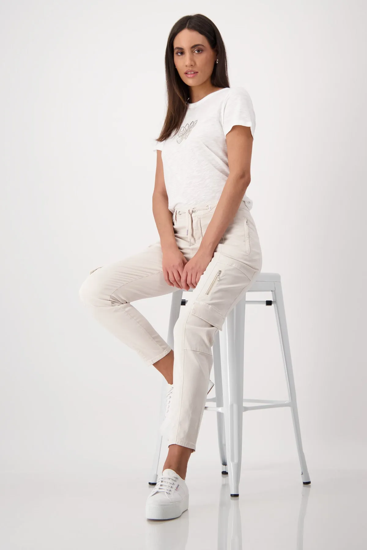 MONARI Cream Trouser