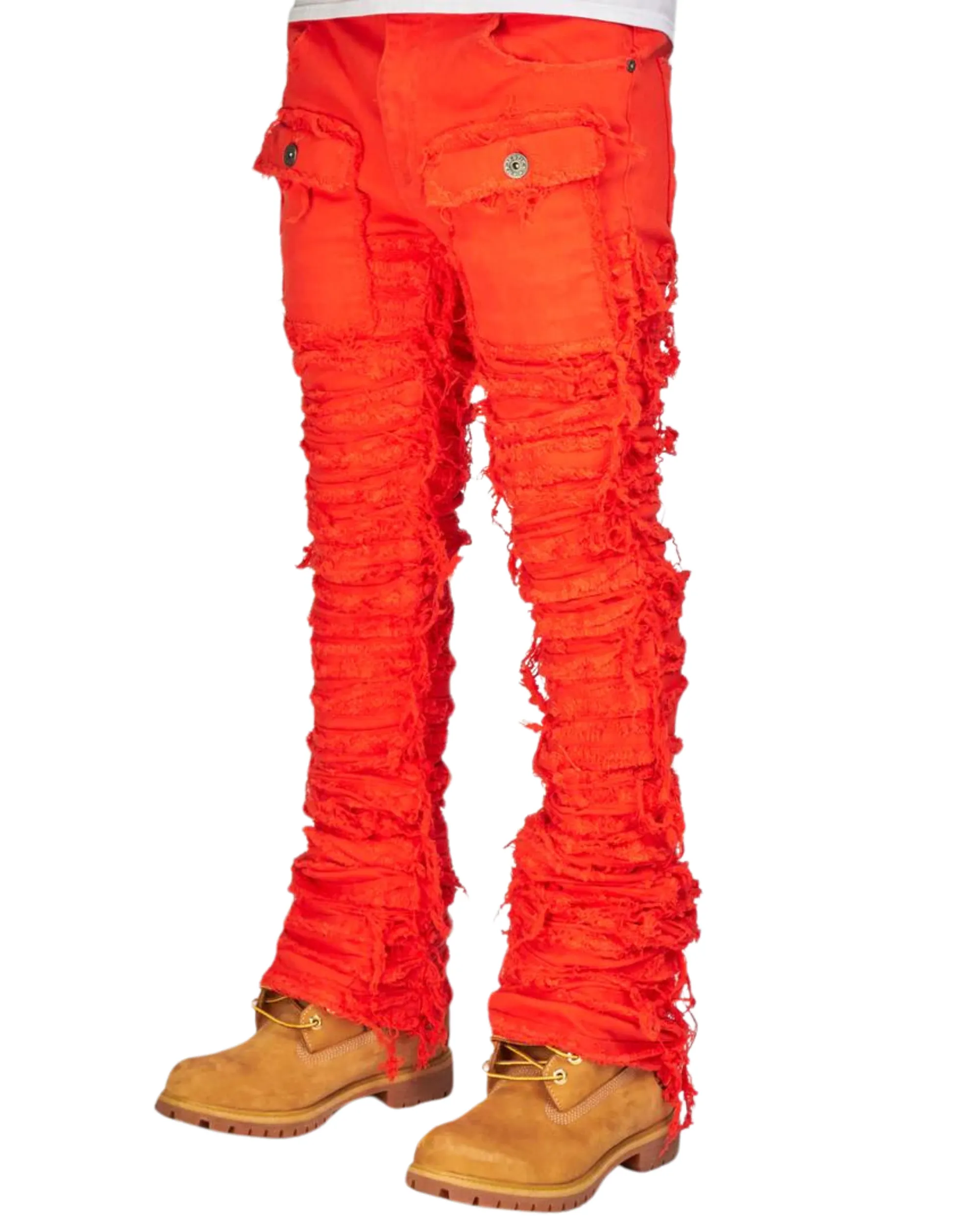 Nirvana Rip & Frayed Stacked Jeans