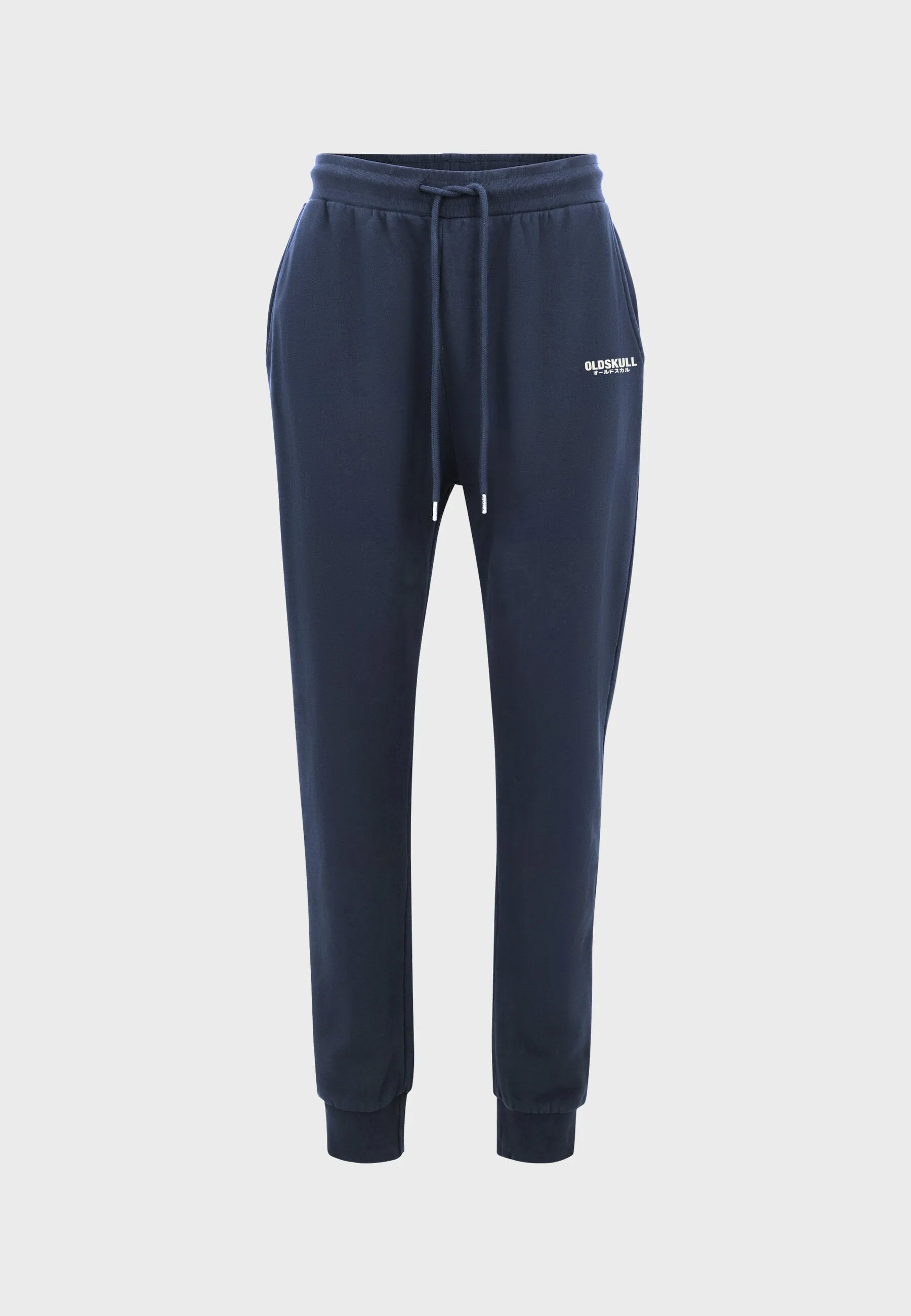 Oversized spectral-reflective Logo Garment Dyed Jogger Navy Blue
