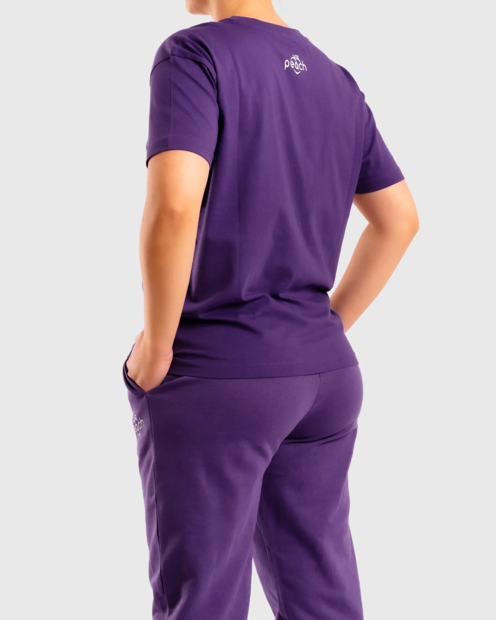 Purple Basic Oversized T-Shirt