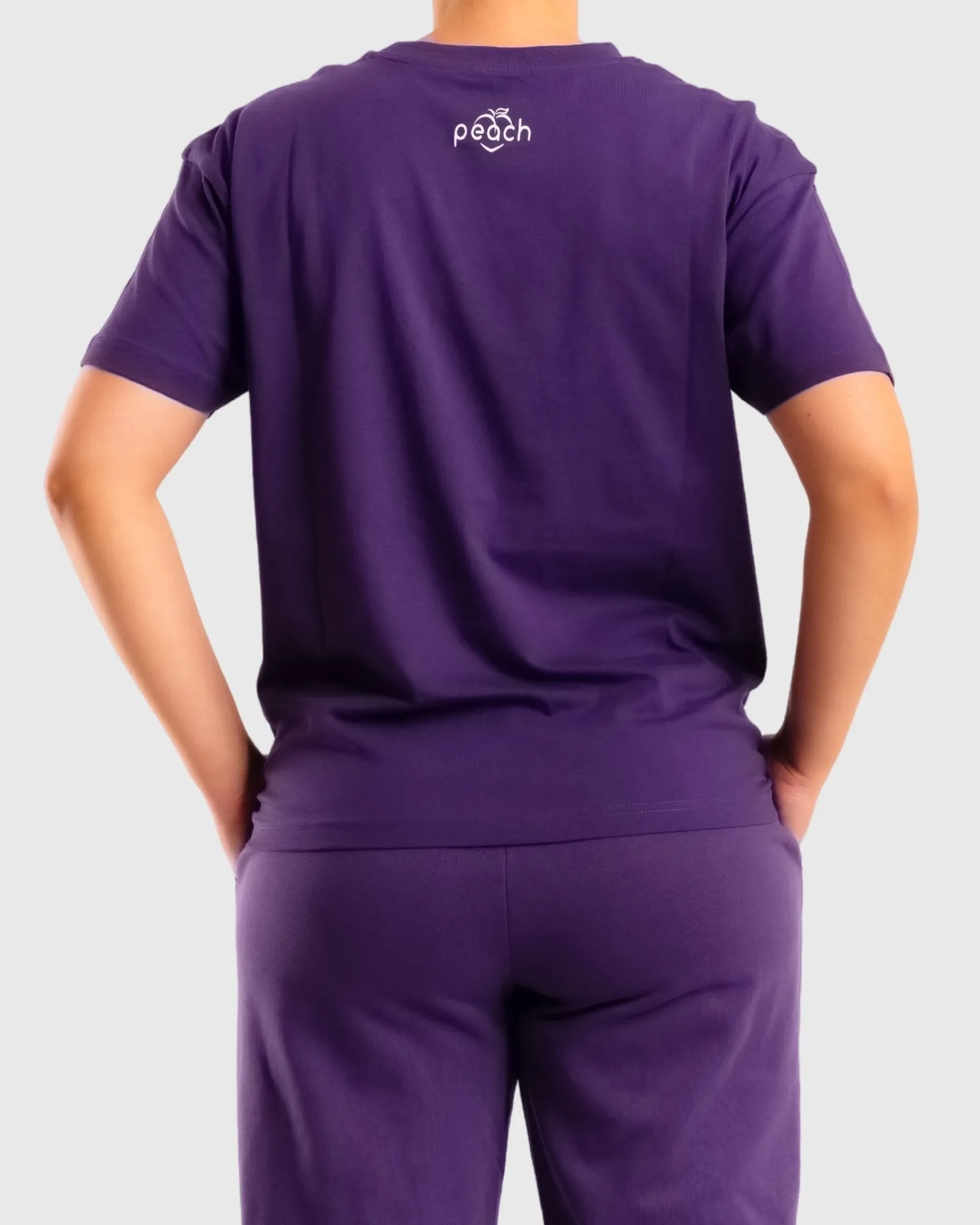 Purple Basic Oversized T-Shirt
