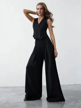 Women's vest and trousers two piece set